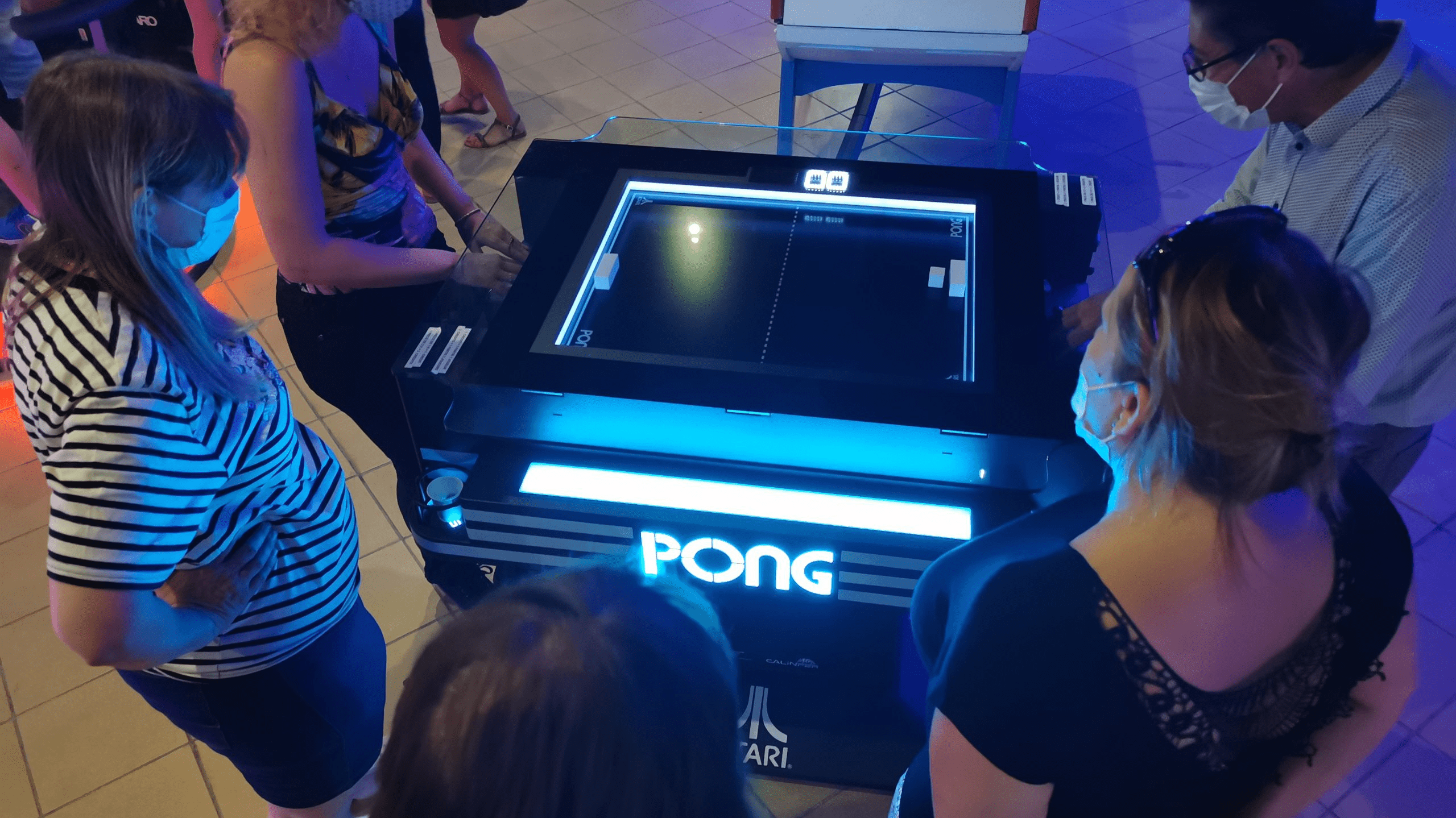 Jeu Atari pong sans écran